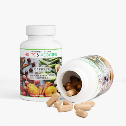 Fruits and veggies supplement capsules whole-food nutrition